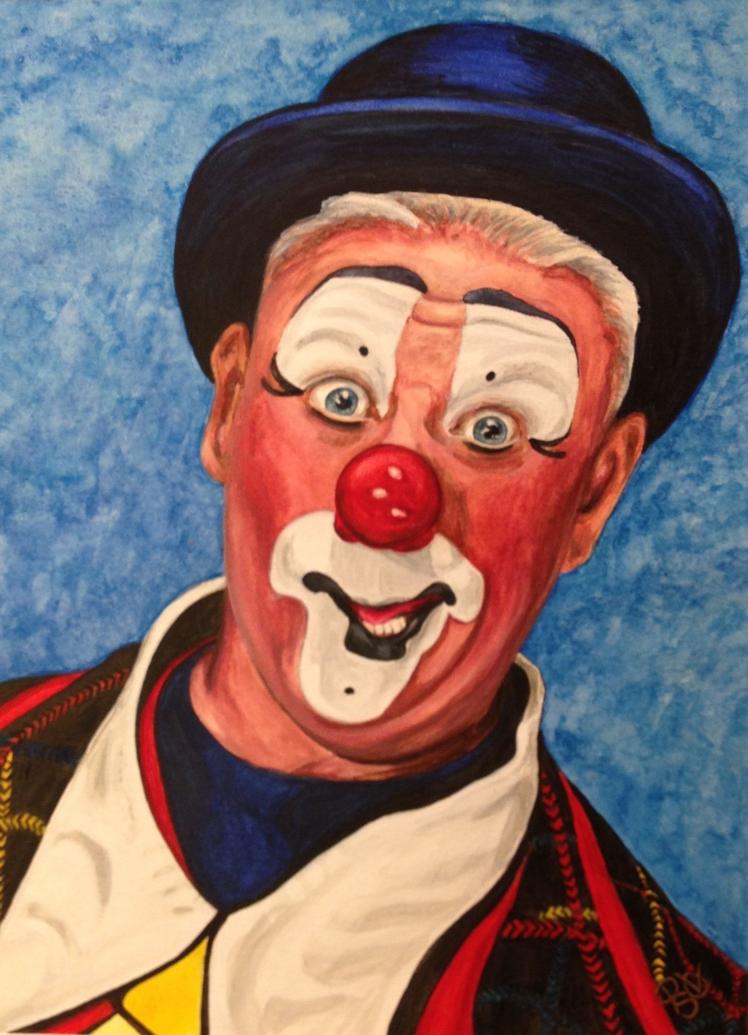 Портрет клоуна для рисования