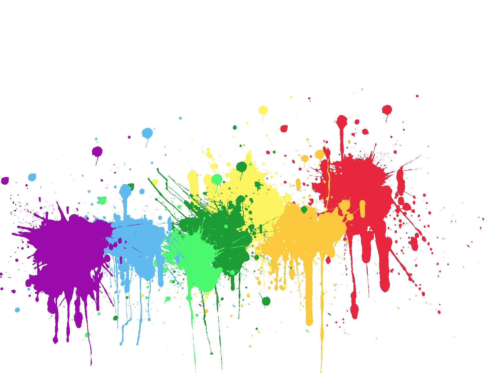 Разноцветные потеки краски