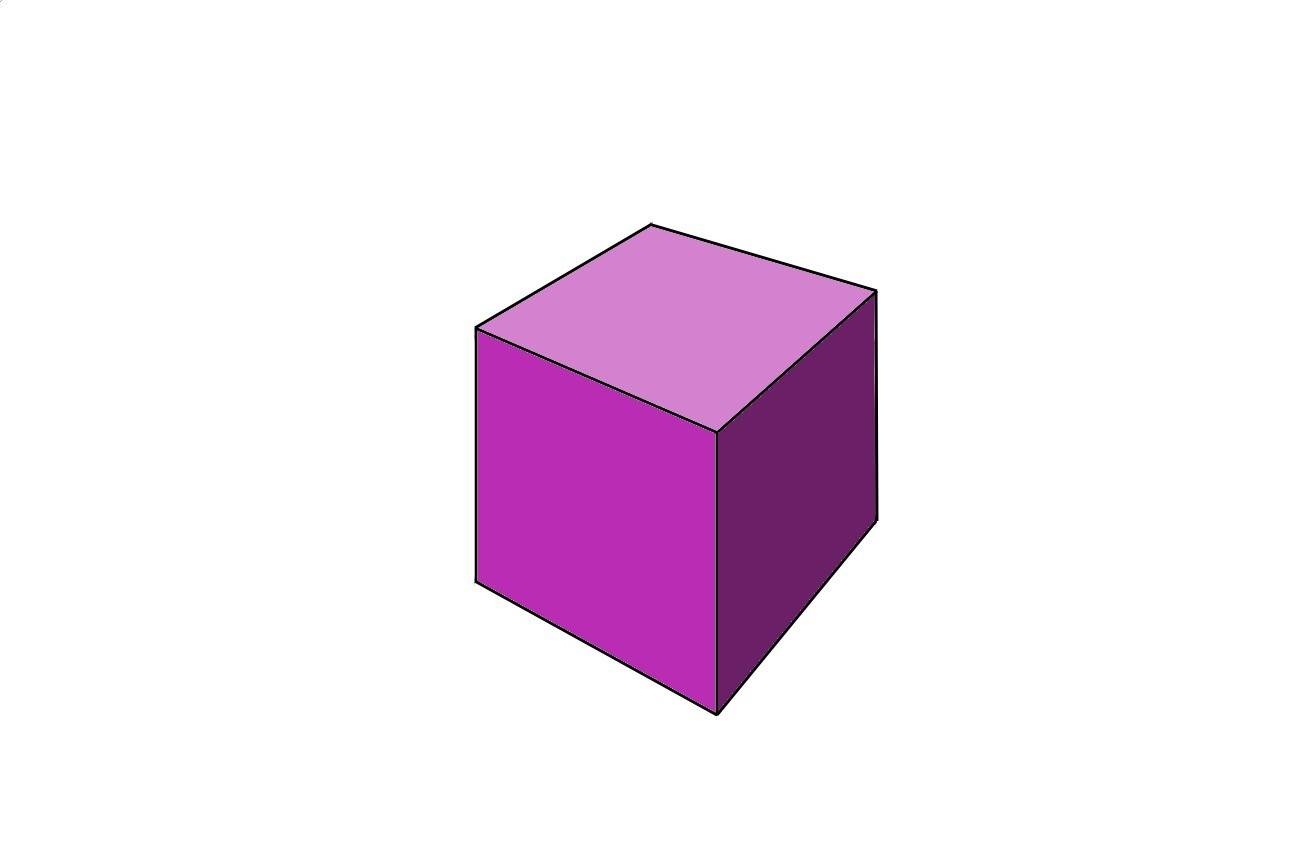 Геометрическая фигура куб для детей