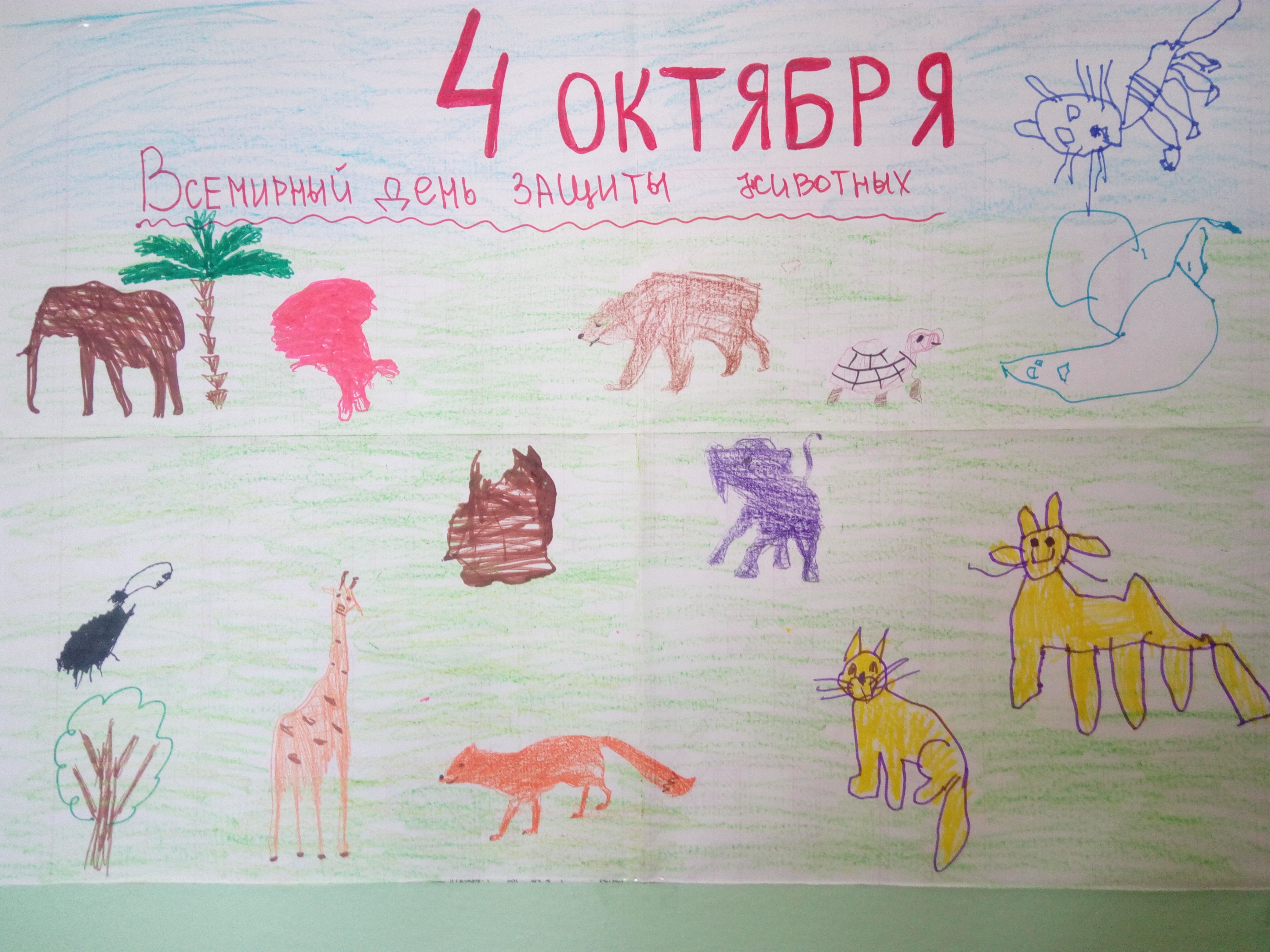 Плакаты в защиту животных для детей