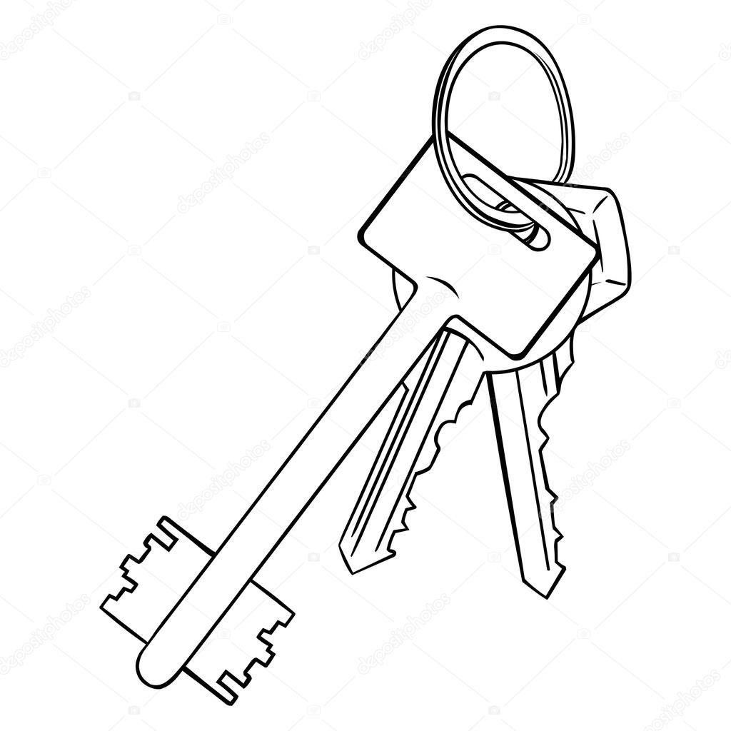Ключи от квартиры нарисованные
