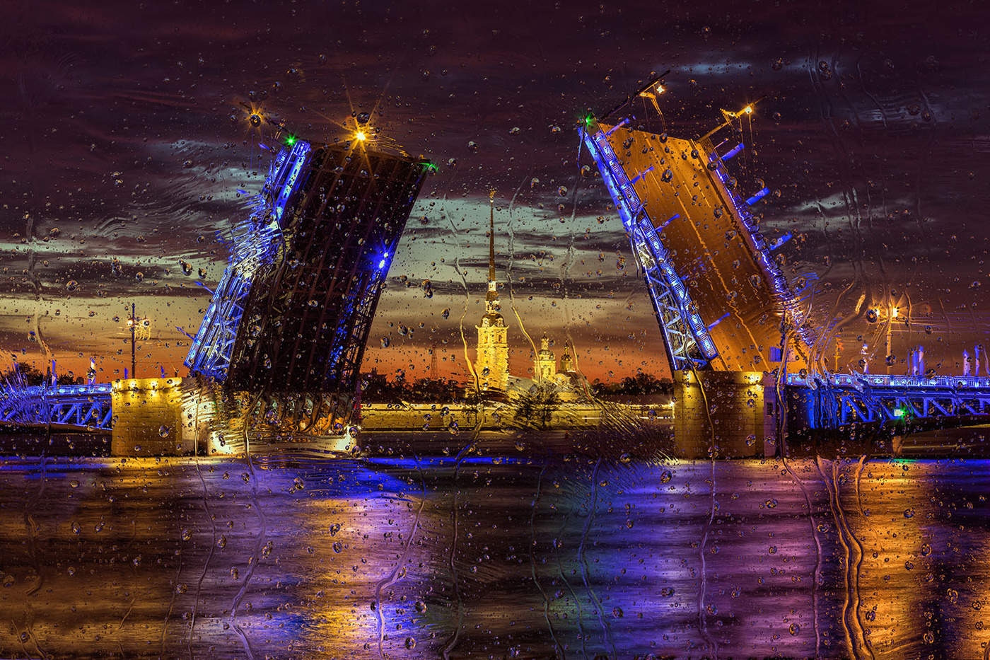 Санкт-Петербург Дворцовый мост Нева