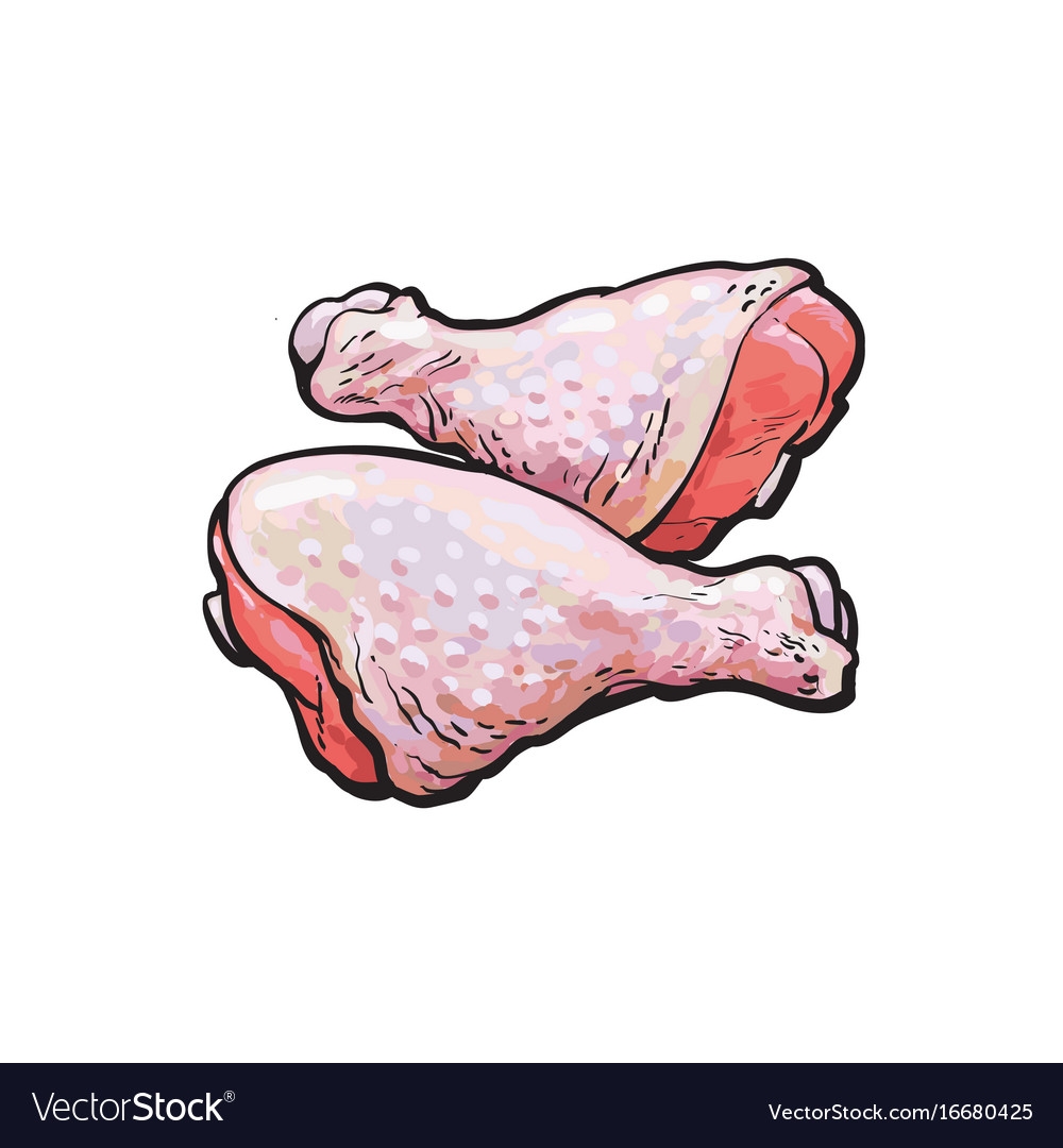 Куриное мясо нарисовать