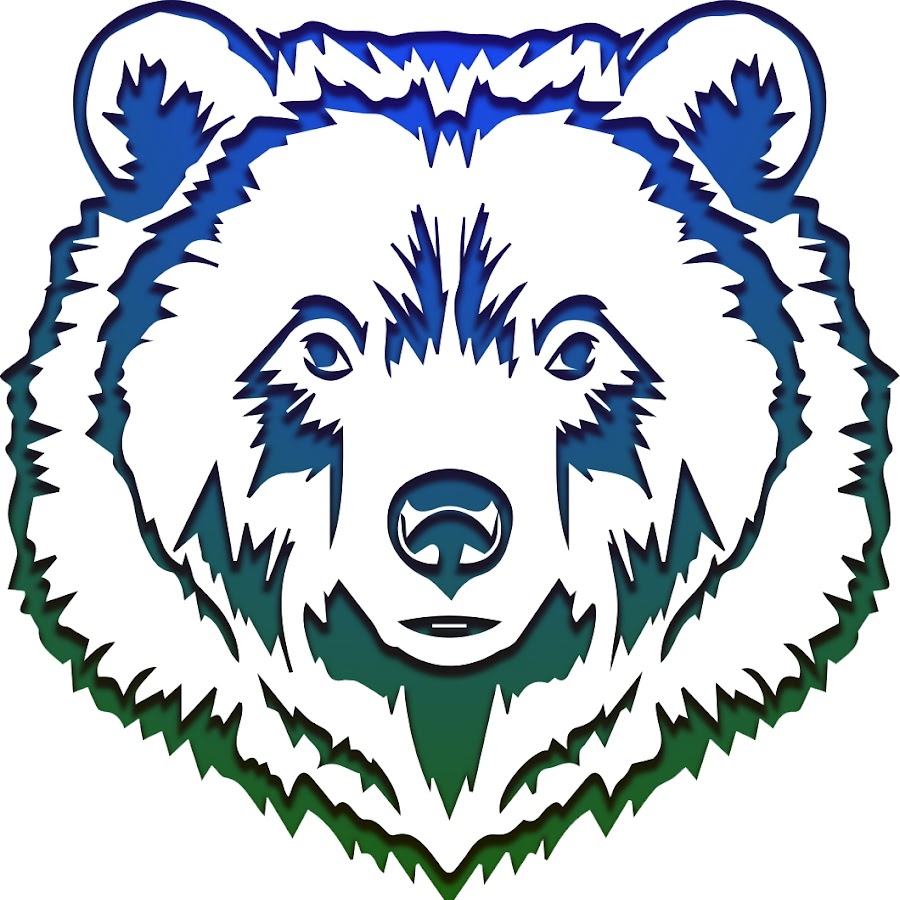 Символ голова медведя