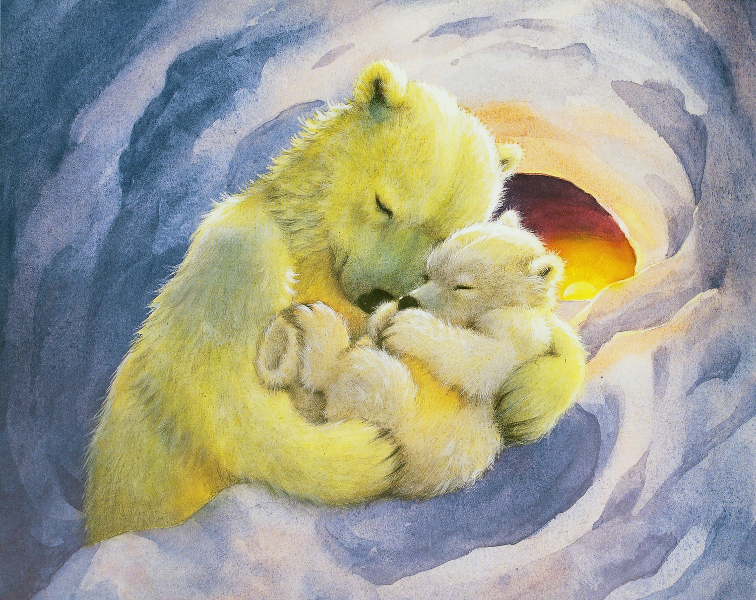 Медвежата мама и ребенок