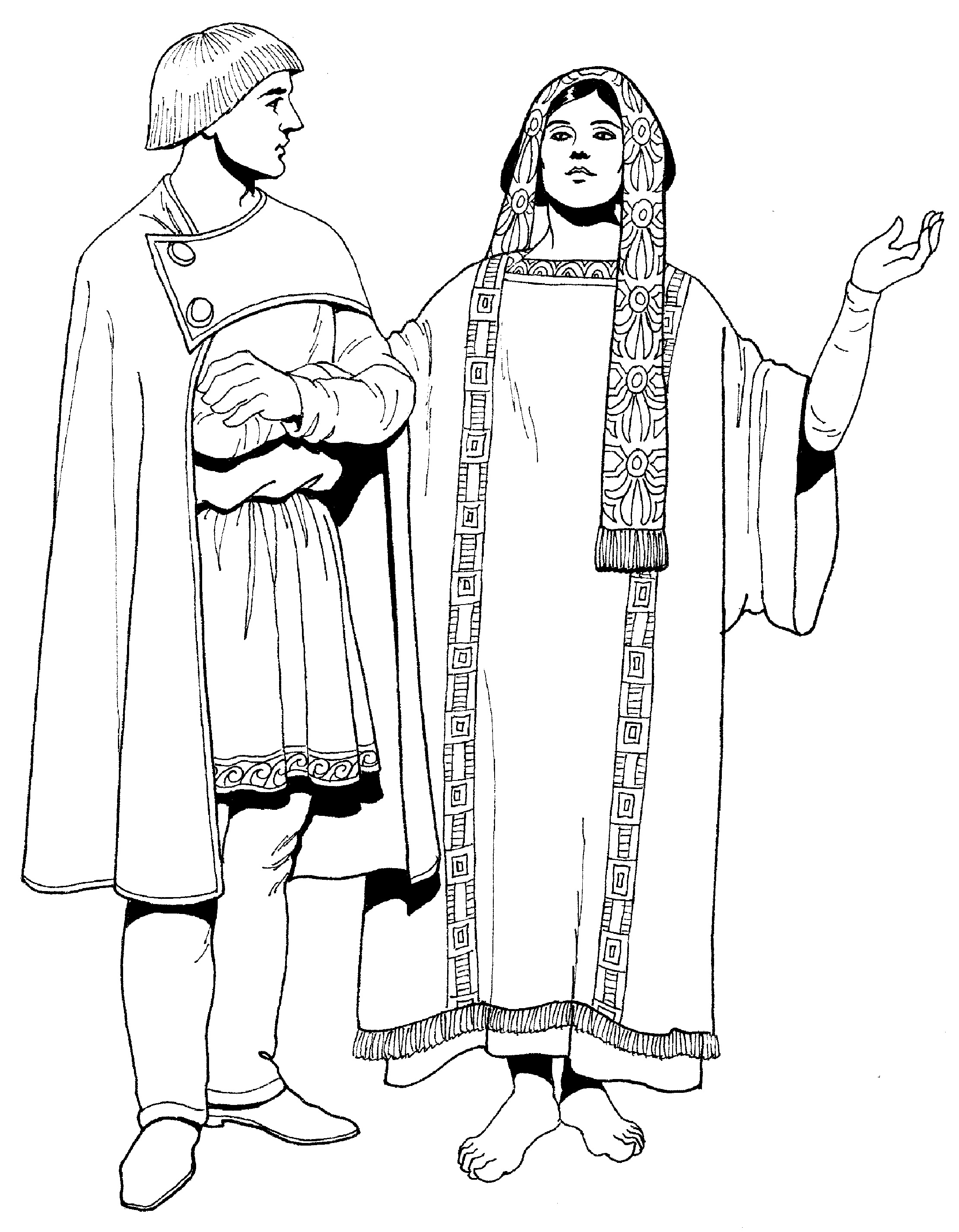 Древняя Византия одежда мужская