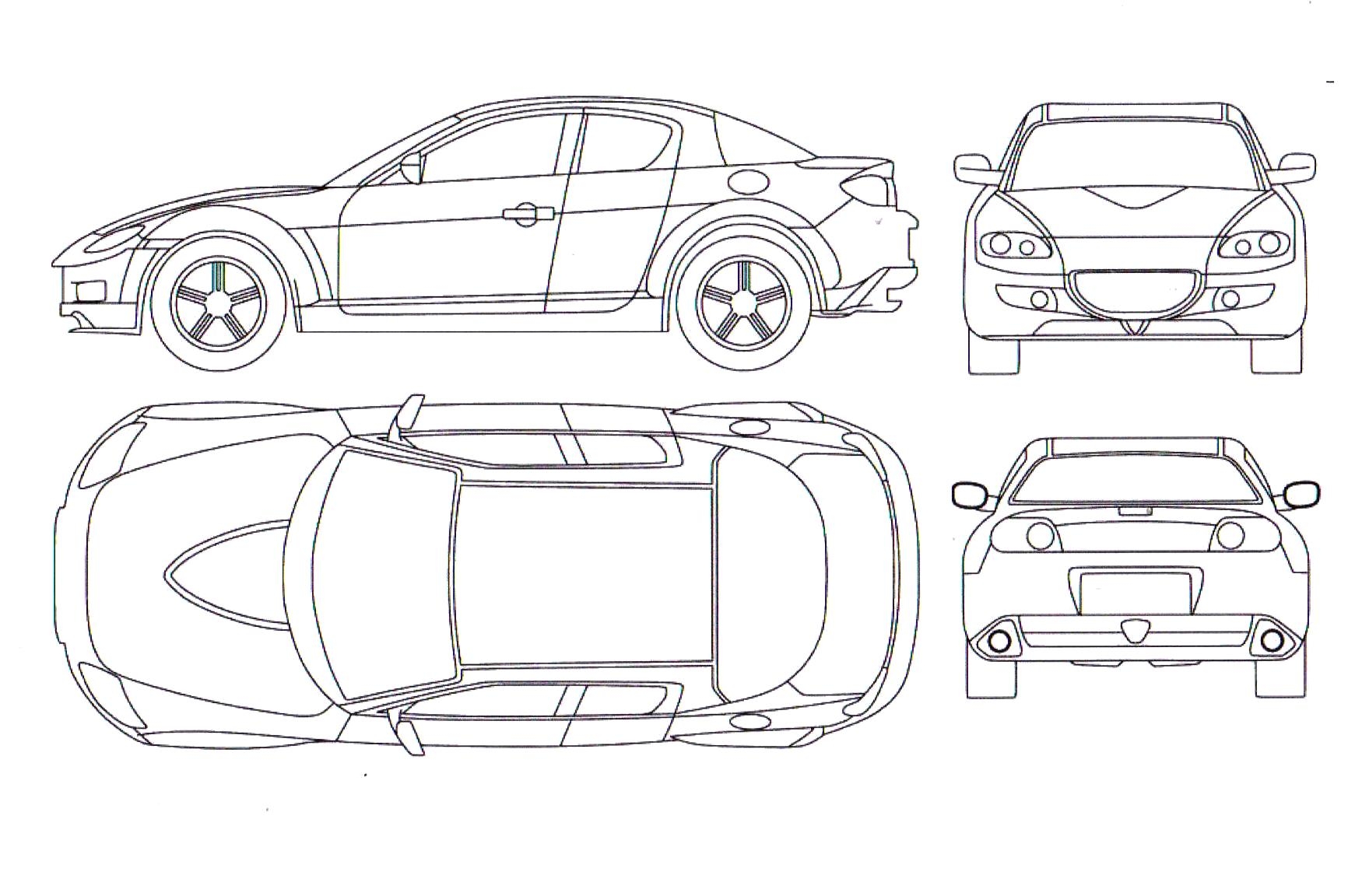 Mazda rx8 чертеж