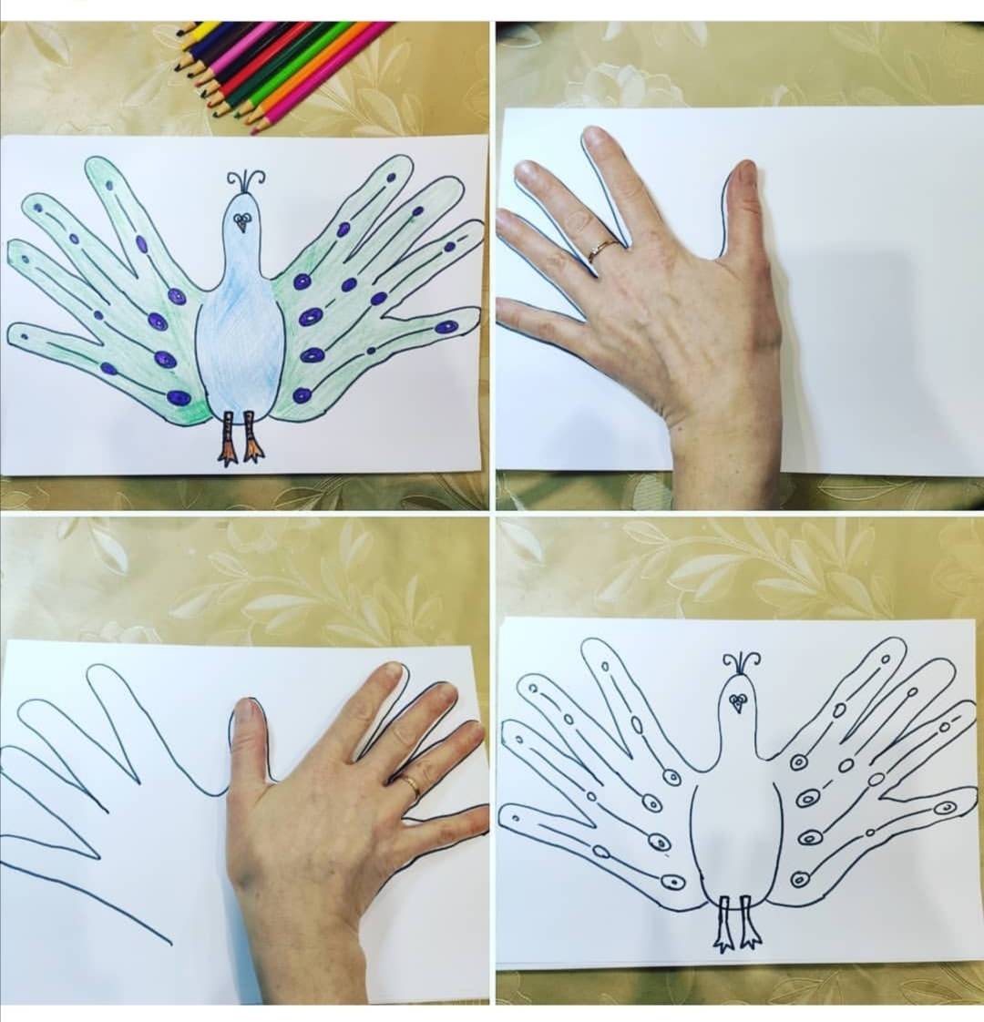 Рисование с помощью руки