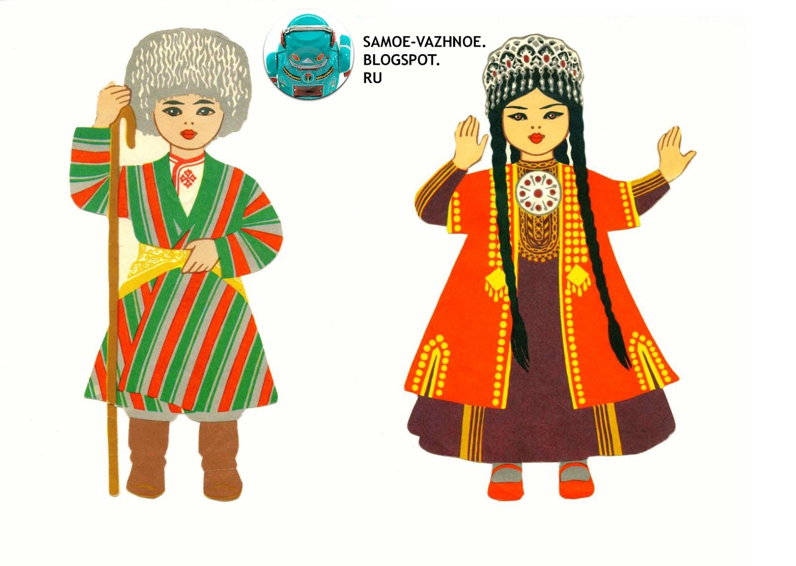 Куклы в национальных костюмах народов мира для детского сада