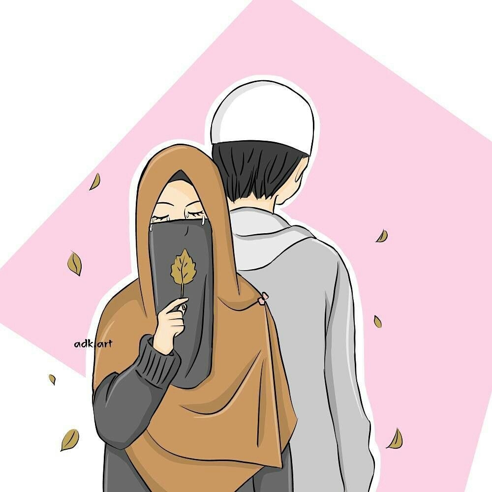 Мусульманка с мужем арт