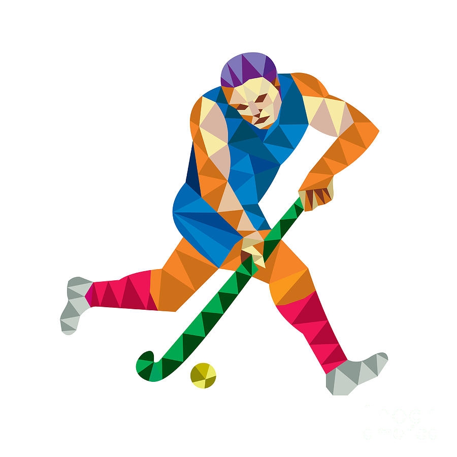 Хоккей на траве мяч иллюстрация