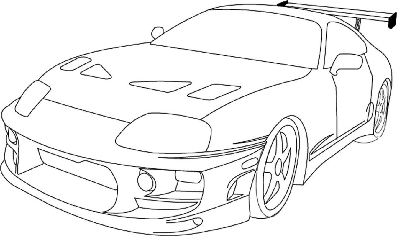 Раскраска Toyota Supra a80