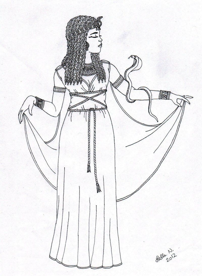 Эскиз одежды древнего египтянина