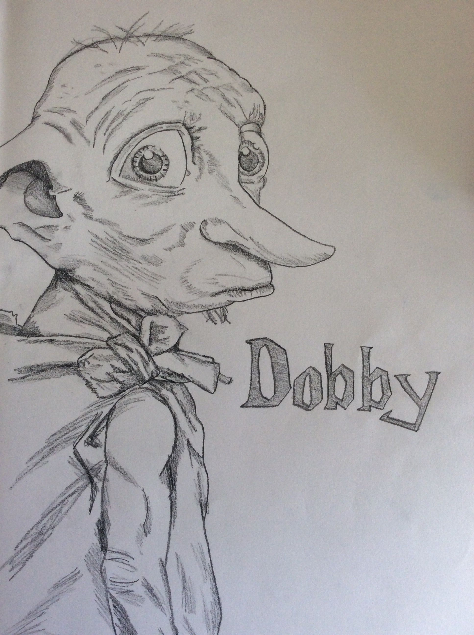 Гарри Поттер Добби рисунок