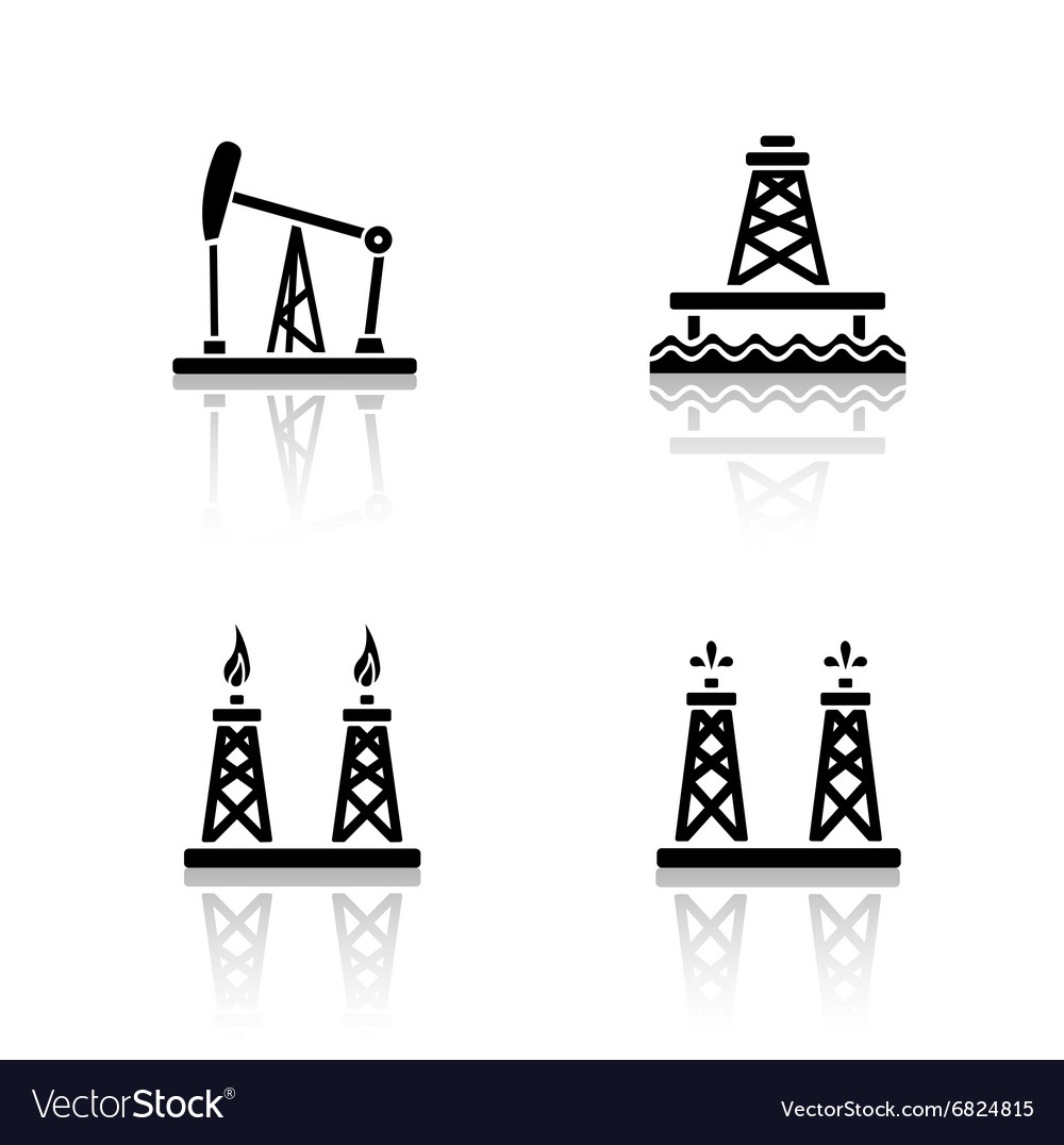 Нефтедобывающая вышка вектор