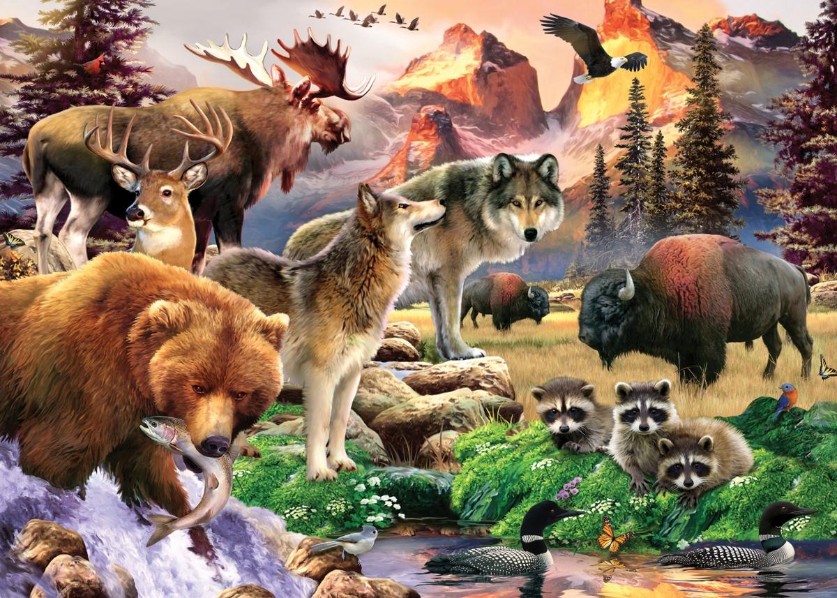 Природа и много животных