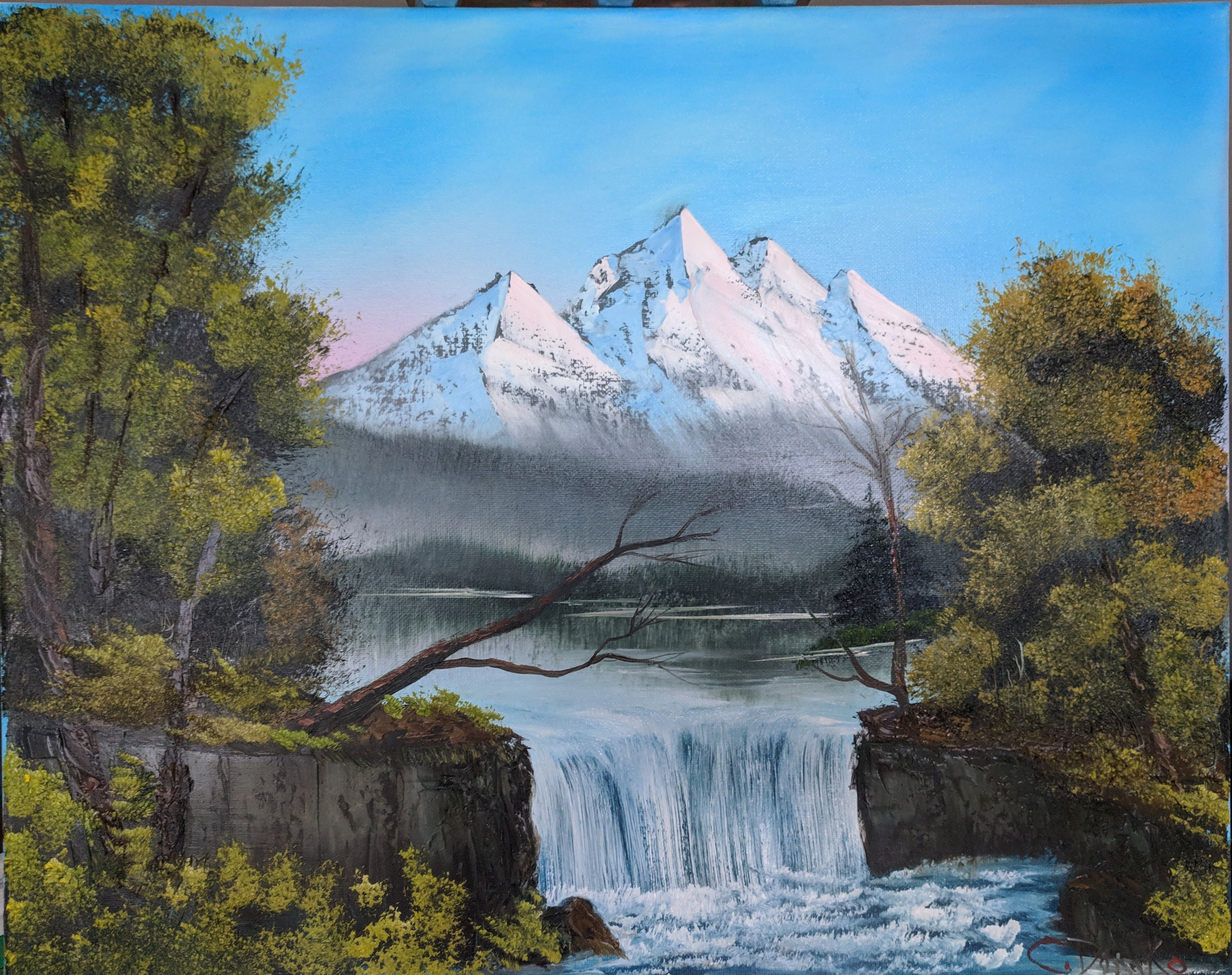 Картины водопады Боба Росса