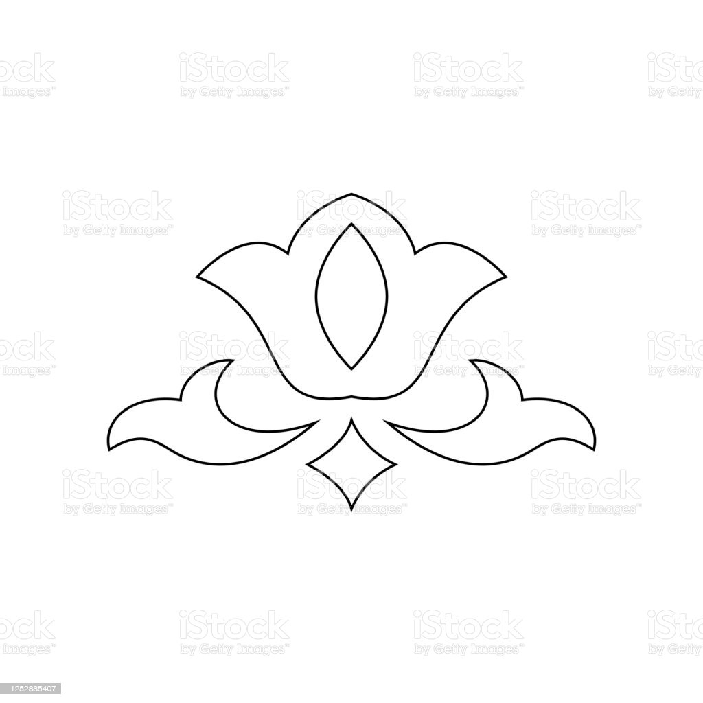 Татарский орнамент тюльпан