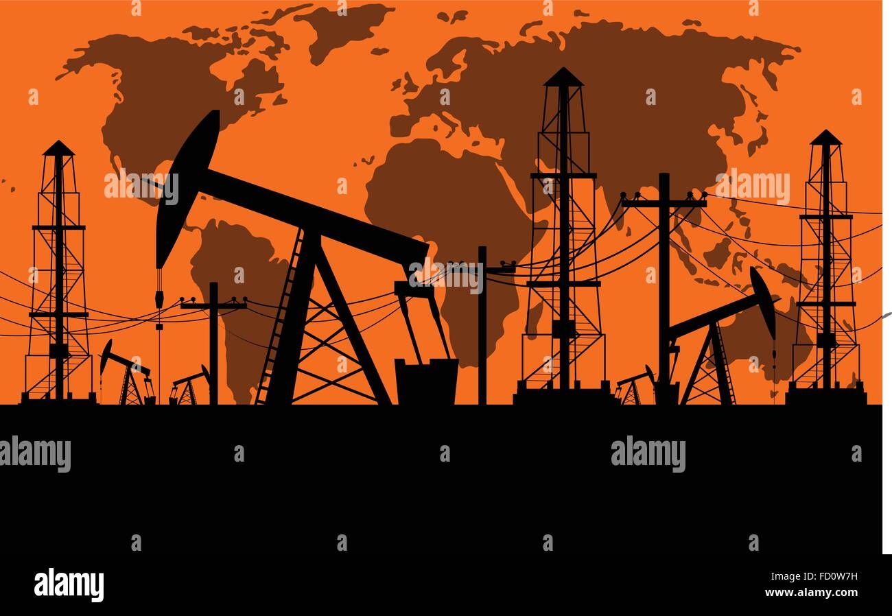 Нефтяная вышка Графика